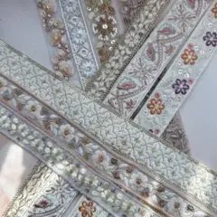 専用ꕤ.·*.143.インド刺繍リボン ハギレセット