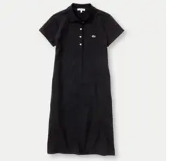 ラコステLACOSTE ポロシャツワンピース半袖ネイビー新品