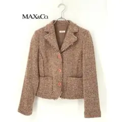 A9394/極美品 秋冬 Max&Co. マックスアンドコー ウール ツイード