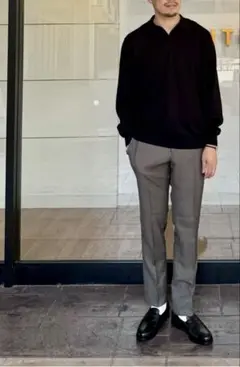 green label relaxingスビンハイツイスト スキッパーニット