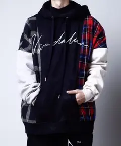 【rovtski AFYF】EMB TRILINGUAL PARKA チェック柄