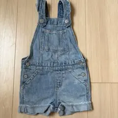GAP デニムショートオーバーオール サロペット