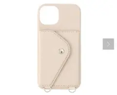 3coinsスリーコインズ　スマホケース　iPhone15 アイボリー