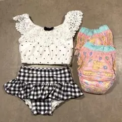 【100】セパレート水着セット　女の子