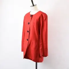 高級 Christian Dior ディオール レトロデザイン ノーカラー