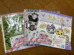 たまごっち1番くじ　E賞　あのころのハンドタオル3枚