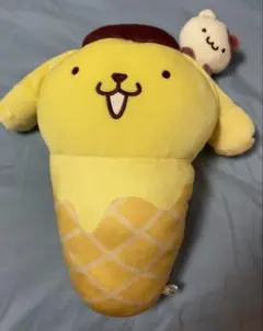 ポムポムプリン アイスクリームデザインぬいぐるみ クッション約40cm