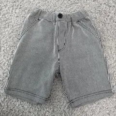 COMME CA ISM ストライプショートパンツ