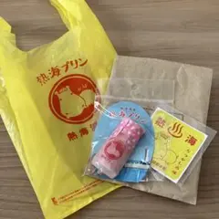 熱海プリン　マグネット　キラキラステッカー　ピンク