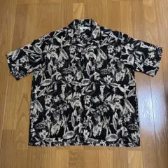 GAV 花柄 ニット半袖シャツ