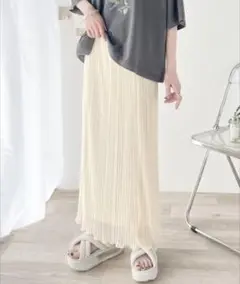 新品タグ付き classicalelf 裾メロウ シャイニー シアースカート