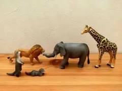 アニア 動物 フィギュア キリン 象 ライオン カワウソ