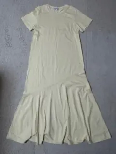 JWAnderson コラボ　UNIQLO クリーム色 半袖カットソーワンピース