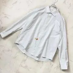【訳あり美品】45R オックスフォードクレリックSHIRT 白　L〜LL相当 1