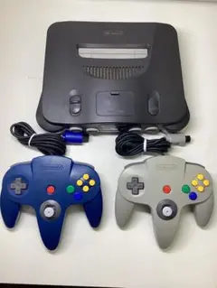 Nintendo 64 本体 + コントローラー2個　電源コードなし