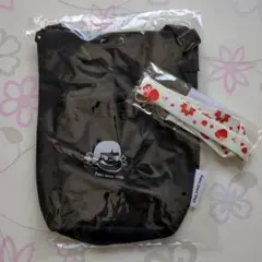 ペコちゃん巾着ショルダーバッグ　+　ネックストラップ