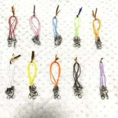 ストラップの紐 10色 3本ずつ 30本