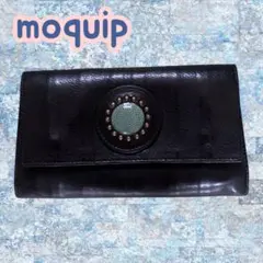 【希少】moquip モキップ ガルーシャ×ステアレザークラッチ長財布