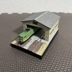 の*ん様 Ｎゲージ・ジオラマ展示台【ひなびた電車車庫】 初回限定お試し価格】 の*ん様 Nゲージ・ジオラマ展示台【ひなび