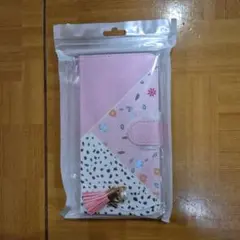 手帳型フリップケース ピンク 花柄