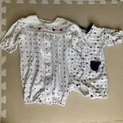 赤ちゃんの城　ロンパース　ツーウェイオール　2枚セット