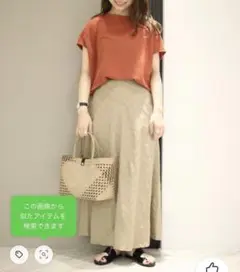 アーバンリサーチドアーズFORK&SPOONラミーコットンヘリンボーンスカート