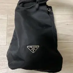 PRADA 黒 ドローストリングバッグ　巾着
