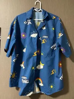 柄シャツ 半袖シャツ レディース