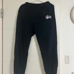 お値下げ⭕️ Stüssy 刺繍ロゴ スウェットパンツ 黒