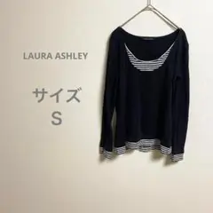LAURA ASHLEY ローラアシュレイ ネイビー長袖トップス カジュアル