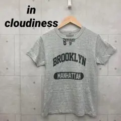 in cloudiness インクラウディネス プリントＴシャツ メンズ M 灰