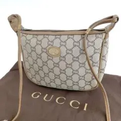 オールド グッチ GUCCI プラス ミニ ショルダー バッグ ベージュ