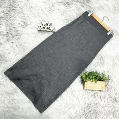 良品❗️【UNIQLO】ユニクロ リブ編みロングタイトスカート(S)灰色