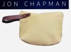 JOHN CHAPMAN キャンバス × レザー スモールポーチ