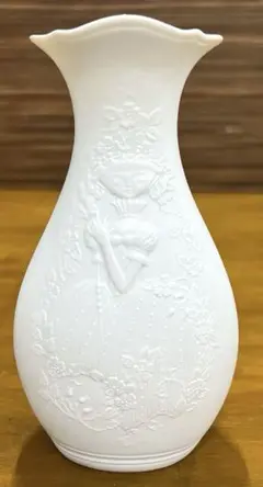 ヴィンテージ　ジャーマニー花瓶 W.GERMANY青色の小さい花瓶【西ドイツ・ウエストジャーマニー