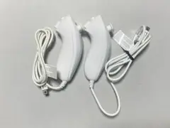 【動作確認済】Nintendo 純正 Wii ヌンチャク シロ 2本セット