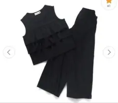 branshes ブラック フリルセットアップ 120