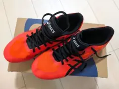 asics 陸上競技 スパイクシューズ オレンジ 26cm