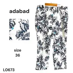 ★わけあり特価★adabad アダバット パンツ ゴルフ 夏 36 総柄