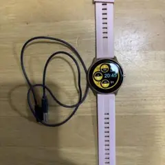 AGPREK スマートウォッチ ピンク 充電ケーブル付き