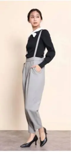 お値下FENNEL サスペンダー タック パンツ 9号SCOTCLUB サイズM