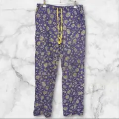 JANE & BLEECKER【S】 花柄 ステテコ 紫