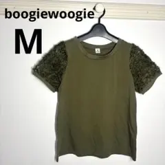 boogiewoogieブギウギ　オリーブレーススリーブ半袖Tシャツ38おしゃれ