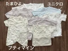 petit main ユニクロ　短肌着　コンビ肌着　まとめ売り　7着　50