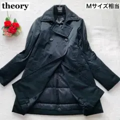 【美品】セオリー トレンチダウンコート ブラック Mサイズ相当 タキマキ