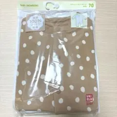 完売品ユニクロベビースウェットカバーオール長袖70サイズ肌面コットン100%