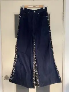 クラネ デニム切り替えパンツスカート