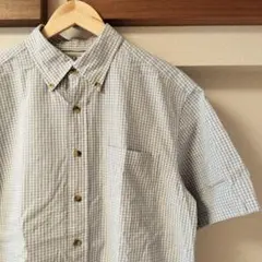 L.L.Bean チェック柄 半袖シャツ M-REG