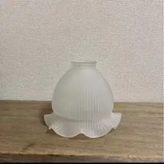 ヴィンテージ ガラスシェード 電笠 すりガラス ランプシェード