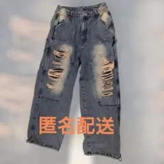 WEGO　メンズダメージデニム